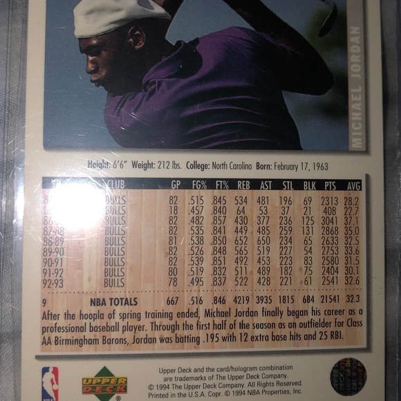 MLB NBA the goat Michael Jackson sap card Chicago - Picture 3 of 4